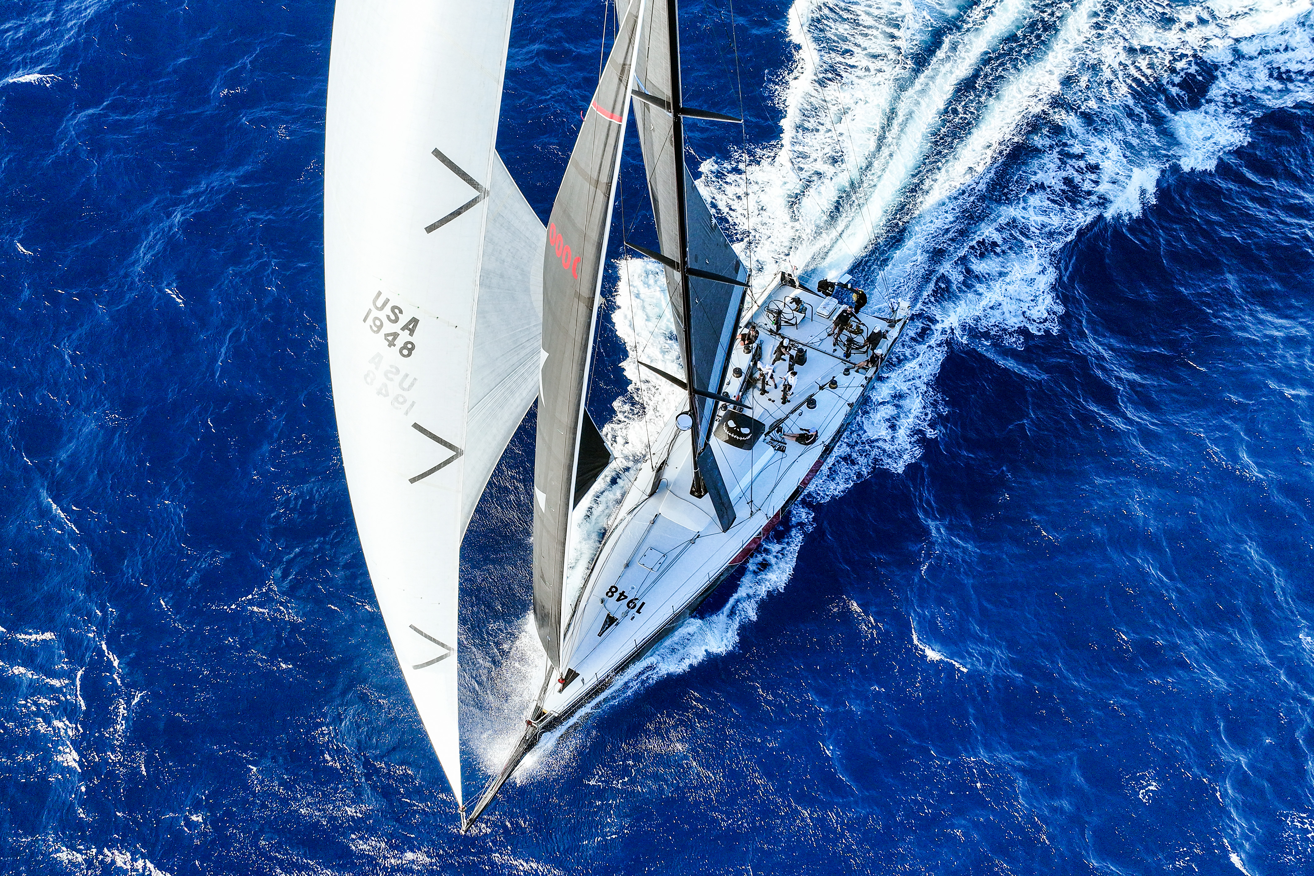 Aerial — racing offshore